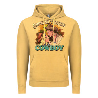 Vintage Mustard bring me flowers cowboy Vintage Hoodie - NancyCooperArtShop