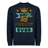 Navy world's best peepaw ever Heavyweight Sweatshirt - Jasminsmagicworld