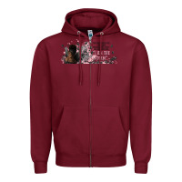 Burgundy i am the storm with girl and butterflies Zipper Hoodie - TumblerDesignByShophia
