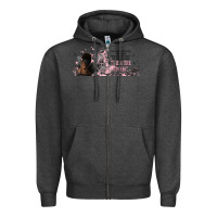 Charcoal Heather i am the storm with girl and butterflies Zipper Hoodie - TumblerDesignByShophia