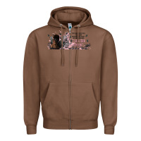 Chestnut i am the storm with girl and butterflies Zipper Hoodie - TumblerDesignByShophia