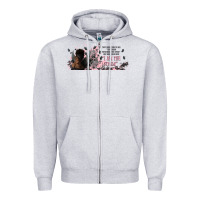Heather Grey i am the storm with girl and butterflies Zipper Hoodie - TumblerDesignByShophia