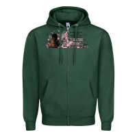 Sports Green i am the storm with girl and butterflies Zipper Hoodie - TumblerDesignByShophia