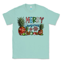 Seafoam Merry Christmas Classic Tee - CowhideDigitalArt