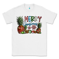 White Merry Christmas Classic Tee - CowhideDigitalArt