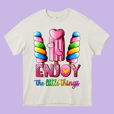 Enjoy The Little Things Heavy Core Tee Designed By Adodesignshop