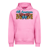 Fuchsia Pink All American Mom Butterfly Urban Hoodie - LillyAllenDesigns
