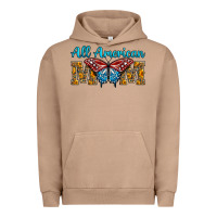 Pigment Burro All American Mom Butterfly Urban Hoodie - LillyAllenDesigns