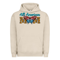 Pigment French Oak All American Mom Butterfly Urban Hoodie - LillyAllenDesigns