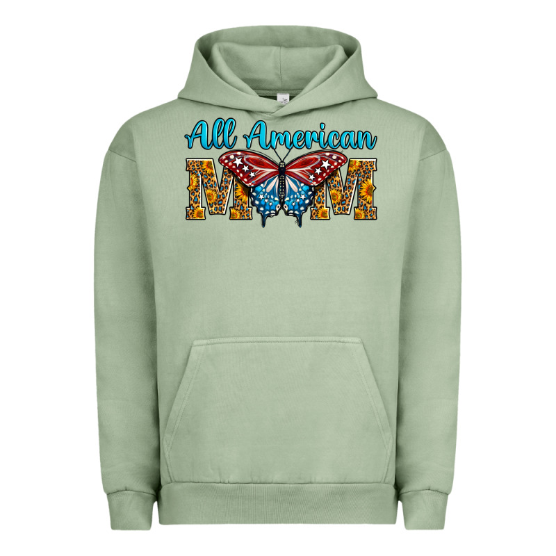 All American Mom Butterfly Urban Hoodie by LillyAllenDesigns | Teevron
