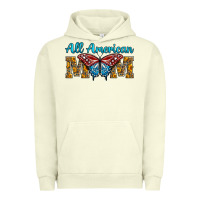 Pigment Pistachio All American Mom Butterfly Urban Hoodie - LillyAllenDesigns
