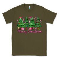 Army Green Merry Christmas Nurse trees Classic Tee - MaliasSmallBusiness