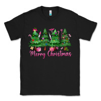 Black Merry Christmas Nurse trees Classic Tee - MaliasSmallBusiness