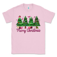 Bubblegum Pink Merry Christmas Nurse trees Classic Tee - MaliasSmallBusiness