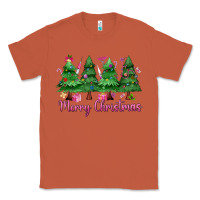 Copper Merry Christmas Nurse trees Classic Tee - MaliasSmallBusiness