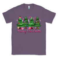 Lavender Merry Christmas Nurse trees Classic Tee - MaliasSmallBusiness