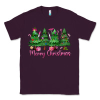 Plum Merry Christmas Nurse trees Classic Tee - MaliasSmallBusiness