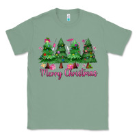 Sage Merry Christmas Nurse trees Classic Tee - MaliasSmallBusiness