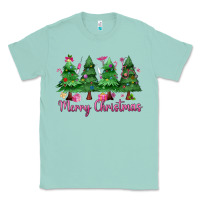Seafoam Merry Christmas Nurse trees Classic Tee - MaliasSmallBusiness