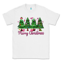White Merry Christmas Nurse trees Classic Tee - MaliasSmallBusiness