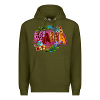 Army Green Mama Mother's Day Premium Hoodie - CowGirlArtShop