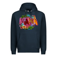 Navy Mama Mother's Day Premium Hoodie - CowGirlArtShop