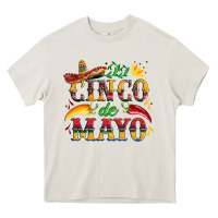 Cream cinco de mayo with pepper and sombrero Heavy Core Tee - Artiststas