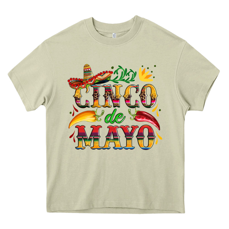 Cinco De Mayo With Pepper And Sombrero Heavy Core Tee by Artiststas | Teevron
