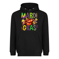 Black mardi gras crawfish olivia Heavyweight Hoodie - OliviaCreatesArt