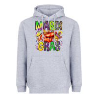 Heather Grey mardi gras crawfish olivia Heavyweight Hoodie - OliviaCreatesArt