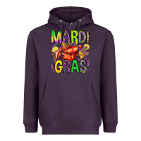 Plum mardi gras crawfish olivia Heavyweight Hoodie - OliviaCreatesArt