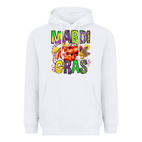 White mardi gras crawfish olivia Heavyweight Hoodie - OliviaCreatesArt