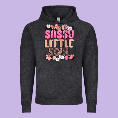 Sassy Little Soul Vintage Hoodie Designed By Maliassmallbusiness