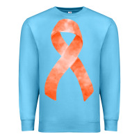 Ocean Blue kidney cancer ribbon fa element Premium Sweatshirt - FaDigitalArtStudio