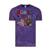 Cloud Purple honor the brave Vintage Tee - MaliasSmallBusiness
