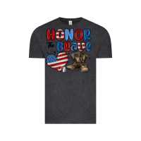 Vintage Black honor the brave Vintage Tee - MaliasSmallBusiness
