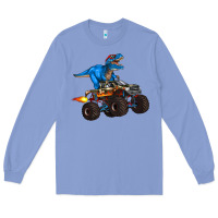 Monster Truck And  T Rex Dinosaur Long Sleeve Tee | Teevron