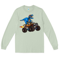 Matcha monster truck and  t rex dinosaur Long Sleeve Tee - Artiststas
