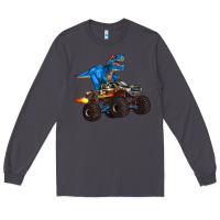 Smoke monster truck and  t rex dinosaur Long Sleeve Tee - Artiststas
