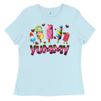 Baby Blue yummy Ladies Tee - AdoDesignShop