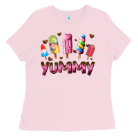 Bubblegum Pink yummy Ladies Tee - AdoDesignShop