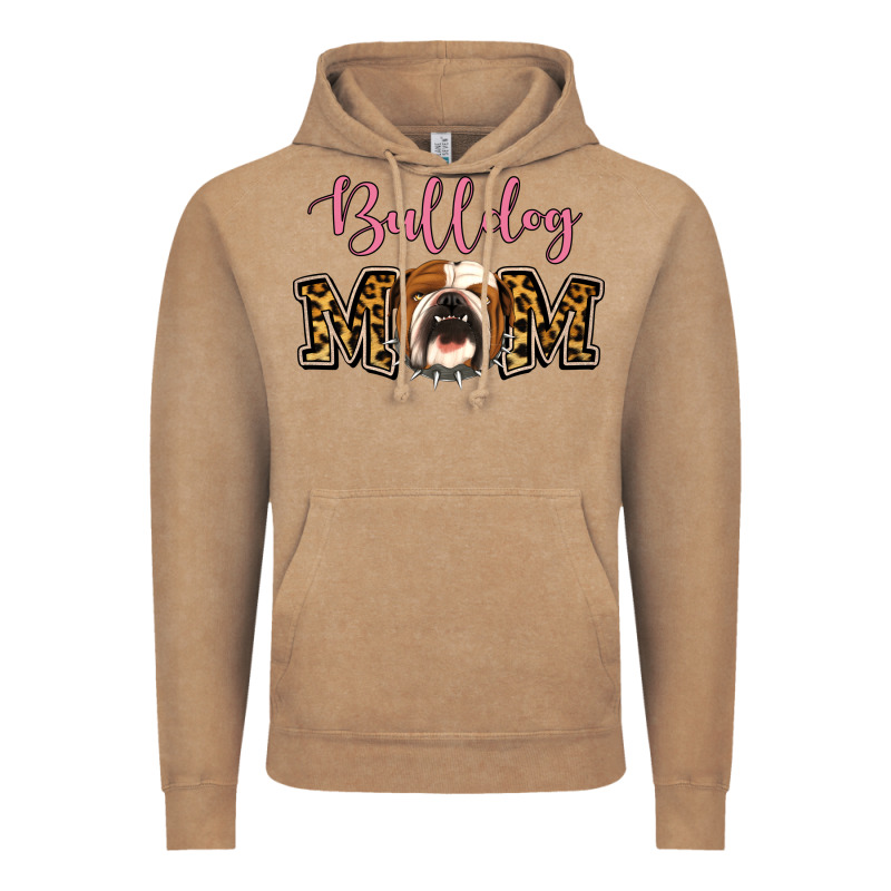 Bulldog Mom Vintage Hoodie by Jasminsmagicworld | Teevron