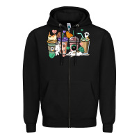 Black Cat coffee cups Zipper Hoodie - HowdyJamesFarm