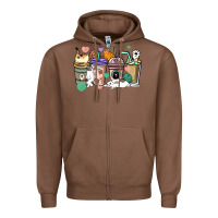 Chestnut Cat coffee cups Zipper Hoodie - HowdyJamesFarm