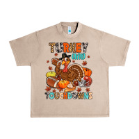 French Oak turkey and touchdowns Urban Heavy Tee - MaliasSmallBusiness