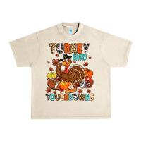 Sandshell turkey and touchdowns Urban Heavy Tee - MaliasSmallBusiness