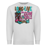 Dove Grey long live the cowgirls olivia Premium Sweatshirt - OliviaCreatesArt