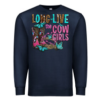Navy long live the cowgirls olivia Premium Sweatshirt - OliviaCreatesArt