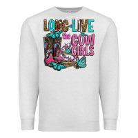 Oatmeal Heather long live the cowgirls olivia Premium Sweatshirt - OliviaCreatesArt