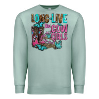 Seafoam long live the cowgirls olivia Premium Sweatshirt - OliviaCreatesArt